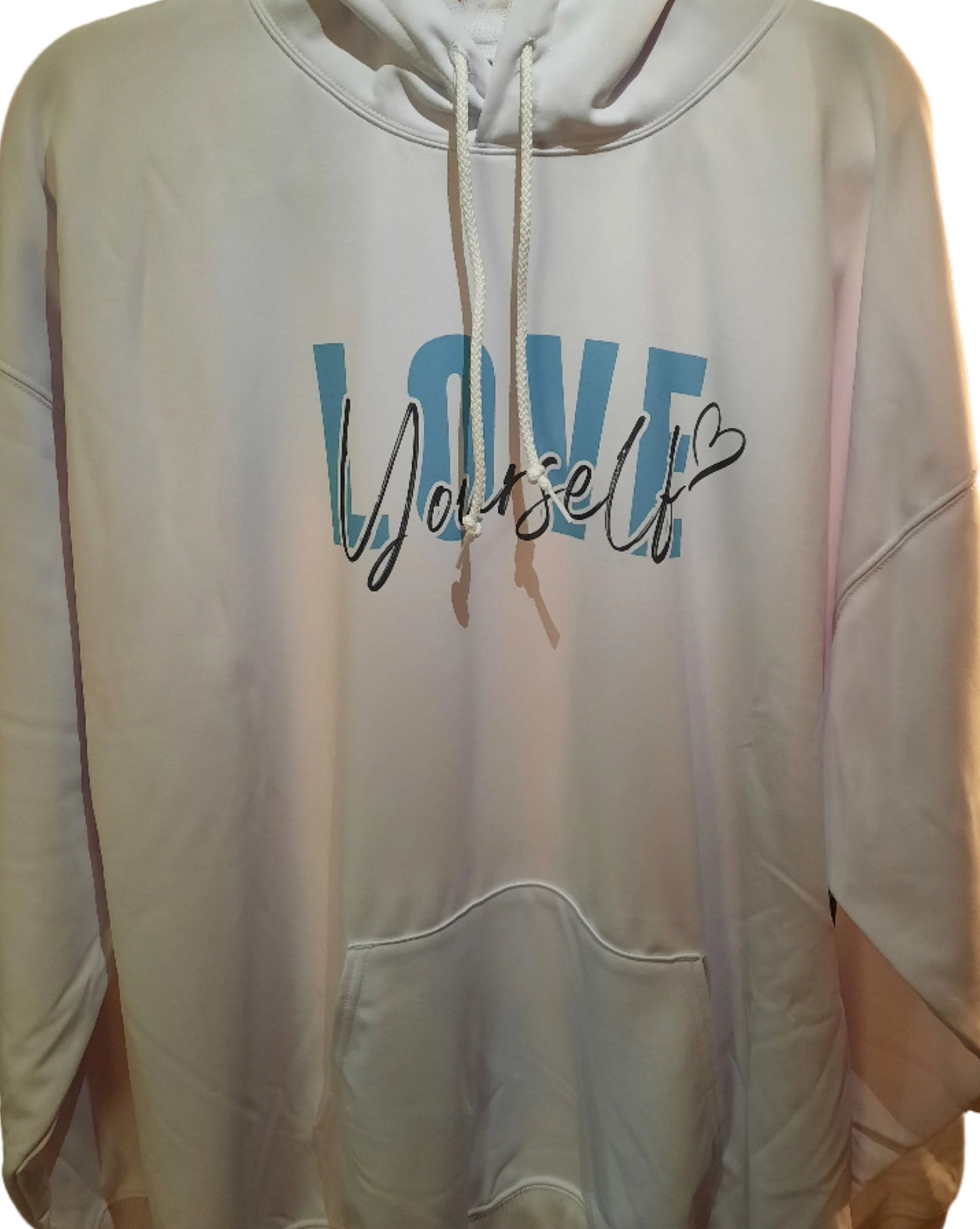 Love Yourself Dri Fit Hoodies - White