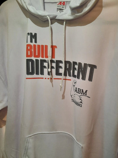 Built Different Dri Fit Hoodies - White