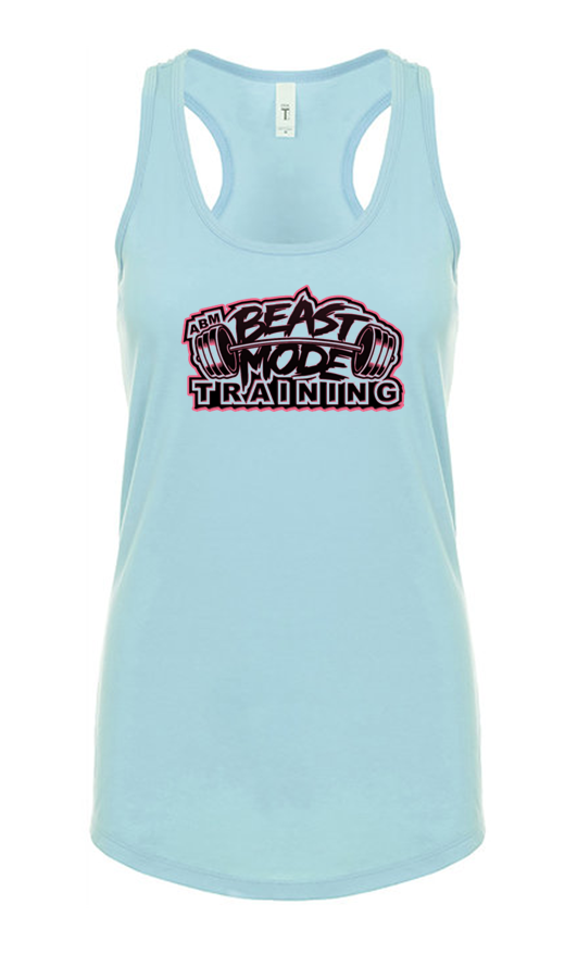 Beastmode Cancun Blue Ladies Racerback Tank