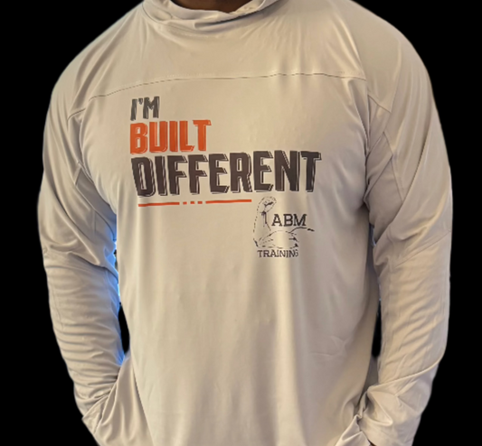 Built Different Dri Fit AirFlex Long Sleeve w Hood - Silver