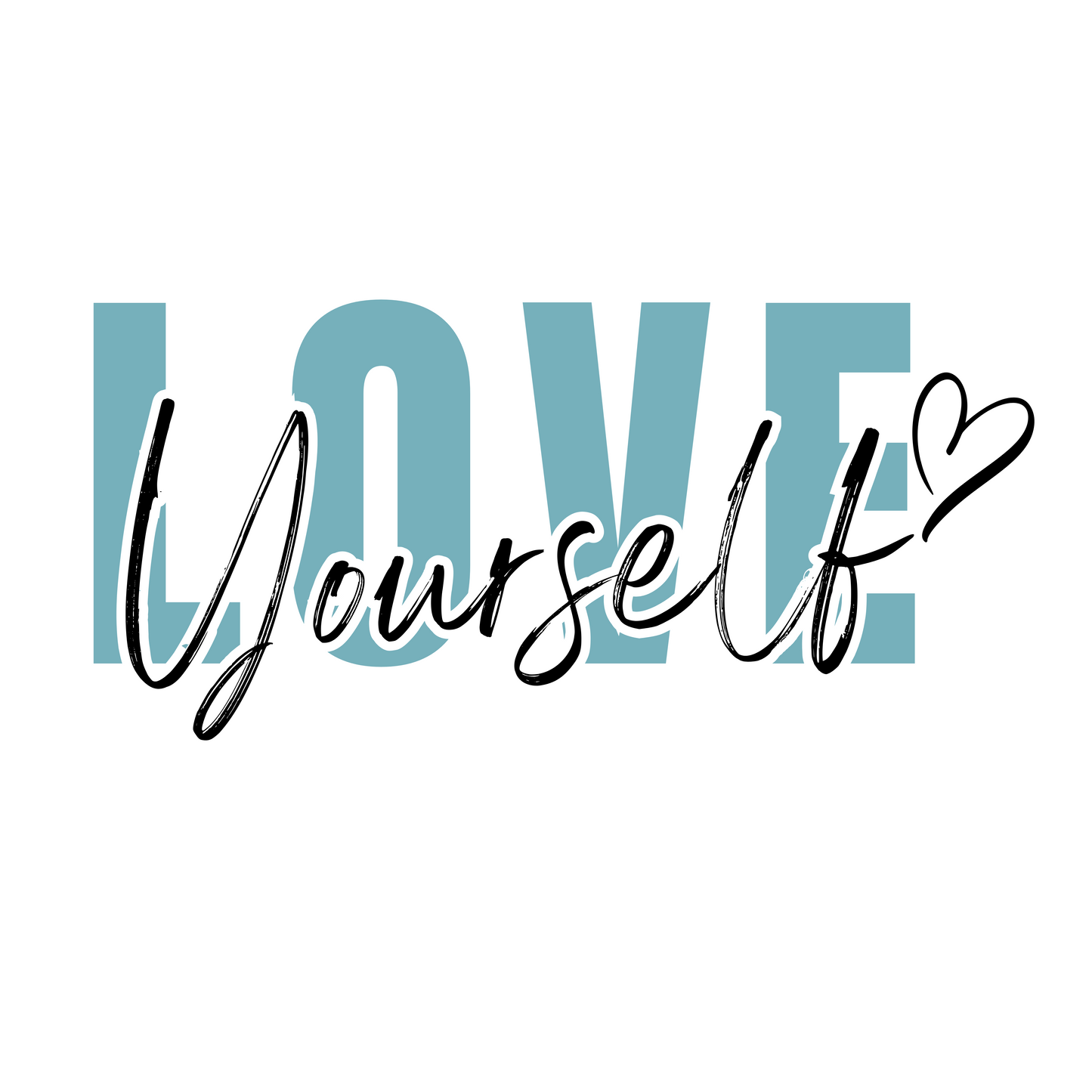 Love Yourself TShirt - Washed Denim